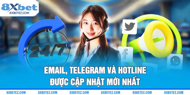 Email, Telegram và Hotline được cập nhật mới nhất