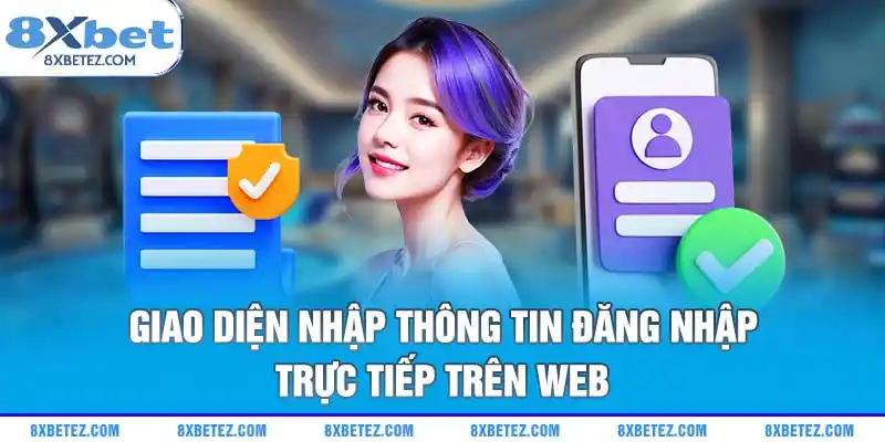 Giao diện nhập thông tin đăng nhập trực tiếp trên web